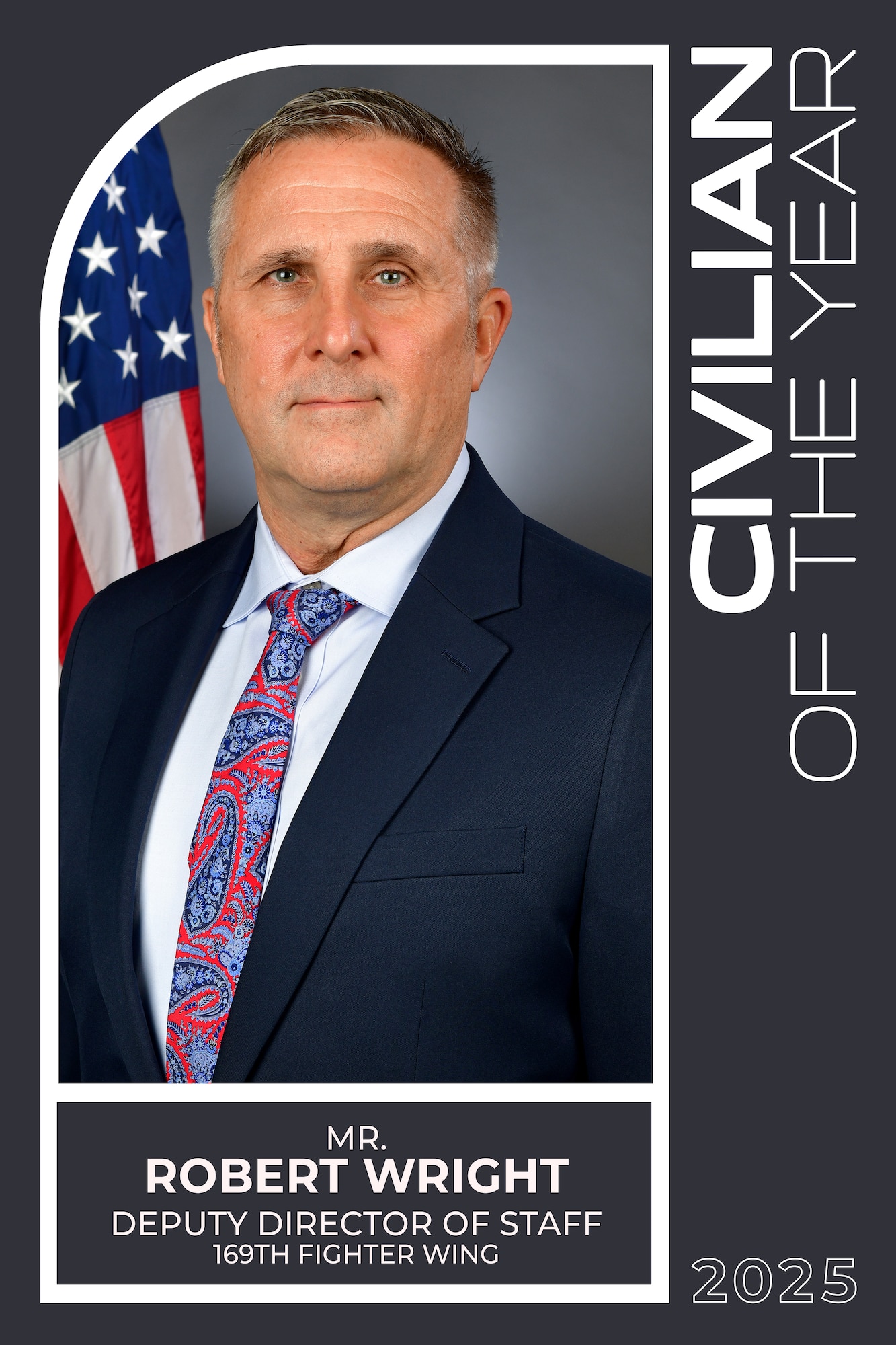 A graphic depicting an annual award winner from the South Carolina Air National Guard