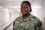 Hospitalman Emily Williams serves aboard Naval Health Clinic Cherry Point in the Radiology Department.  Williams, a native of Jacksonville, North Carolina, felt the Navy’s call for her to serve and become a part of something greater than herself.