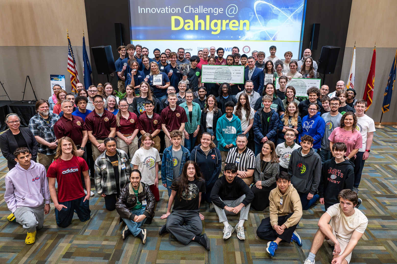 KING GEORGE, Va. – Naval Surface Warfare Center Dahlgren Division launched the Innovation Challenge @ Dahlgren five years ago to motivate youth in the local area and throughout the region to become the next generation of Navy scientists and engineers. Since then, the number of schools participating in IC@D nearly tripled.  During IC@D, teams compete against one another to solve complex engineering challenges in what has become a flagship event for Dahlgren Division’s STEM outreach efforts. (Dave Ellis/NSWCDD Photo)