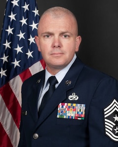 Command Chief Master Sgt. Brandon Ives command photo.