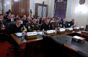 Senior leaders testify at the Pentagon