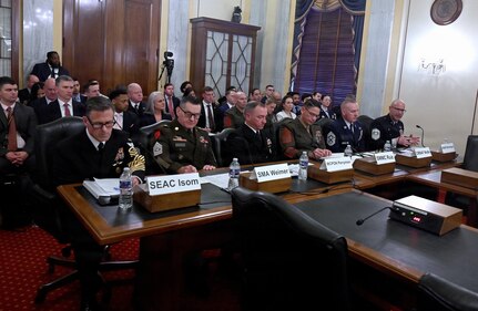 Senior leaders testify at the Pentagon