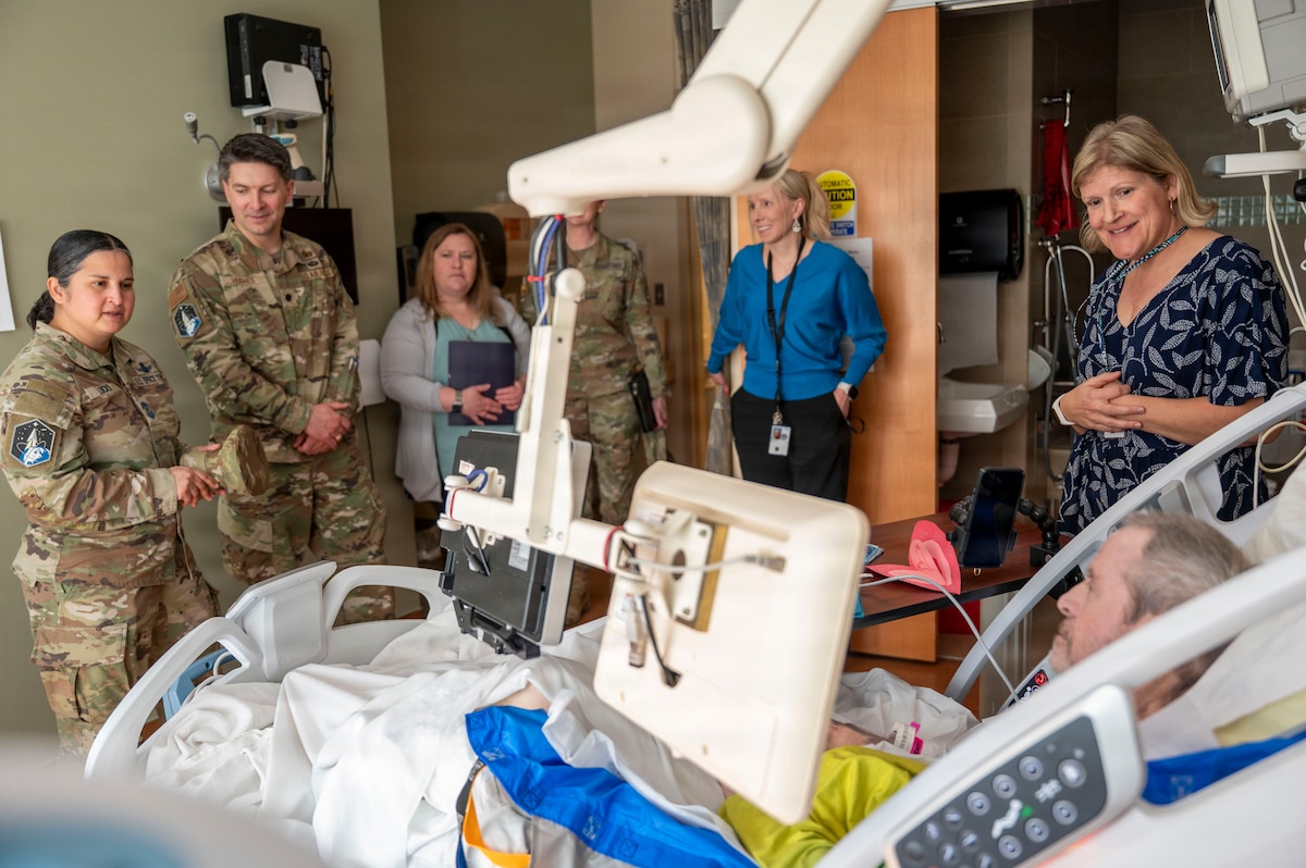 Speaking with patient