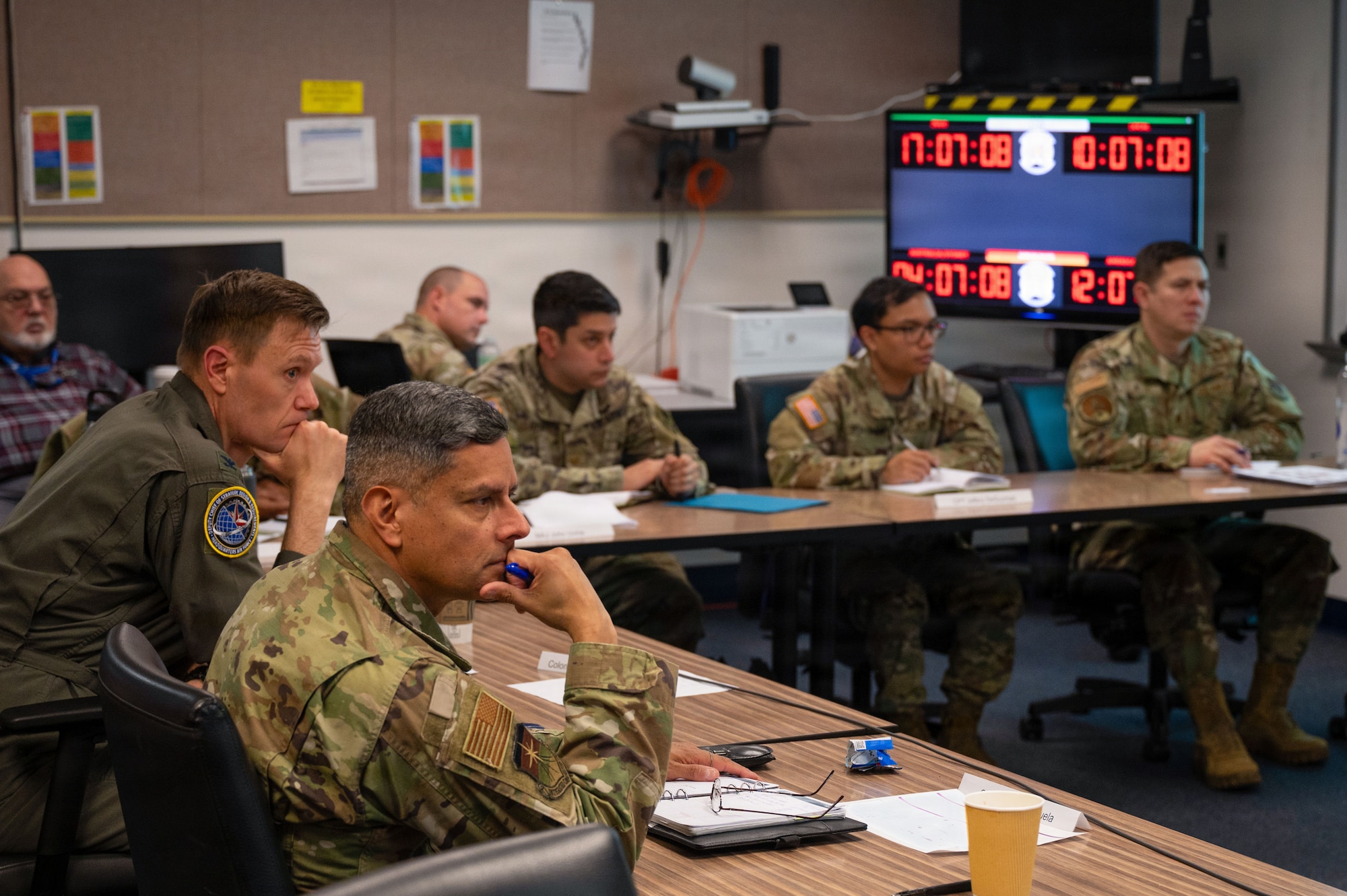 group of people in a conference room