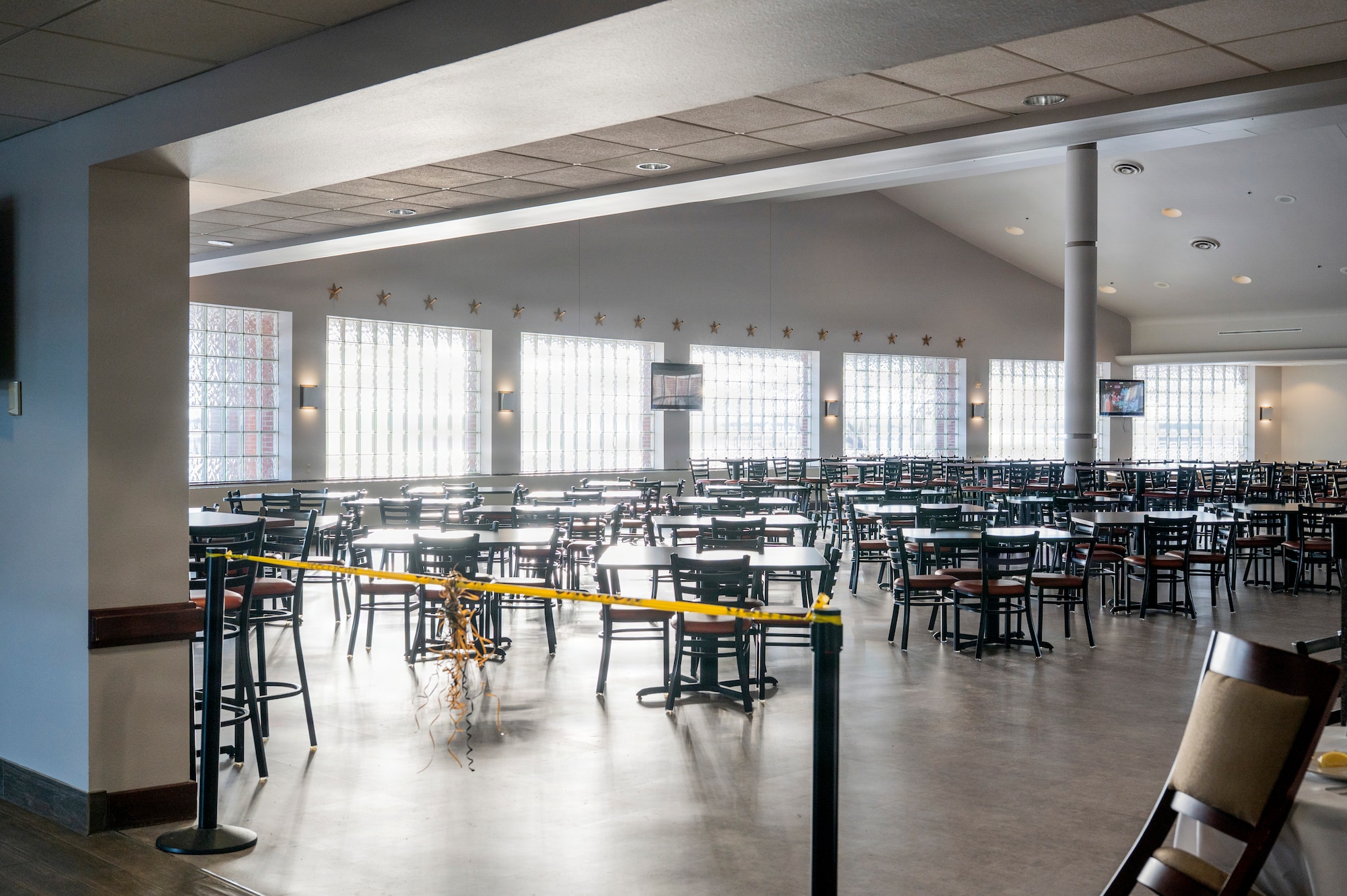 The 319th Force Support Squadron held a ribbon cutting ceremony celebrating the completion of renovations to the Airey Dining Facility at Grand Forks Air Force Base, North Dakota, Feb. 9, 2026.