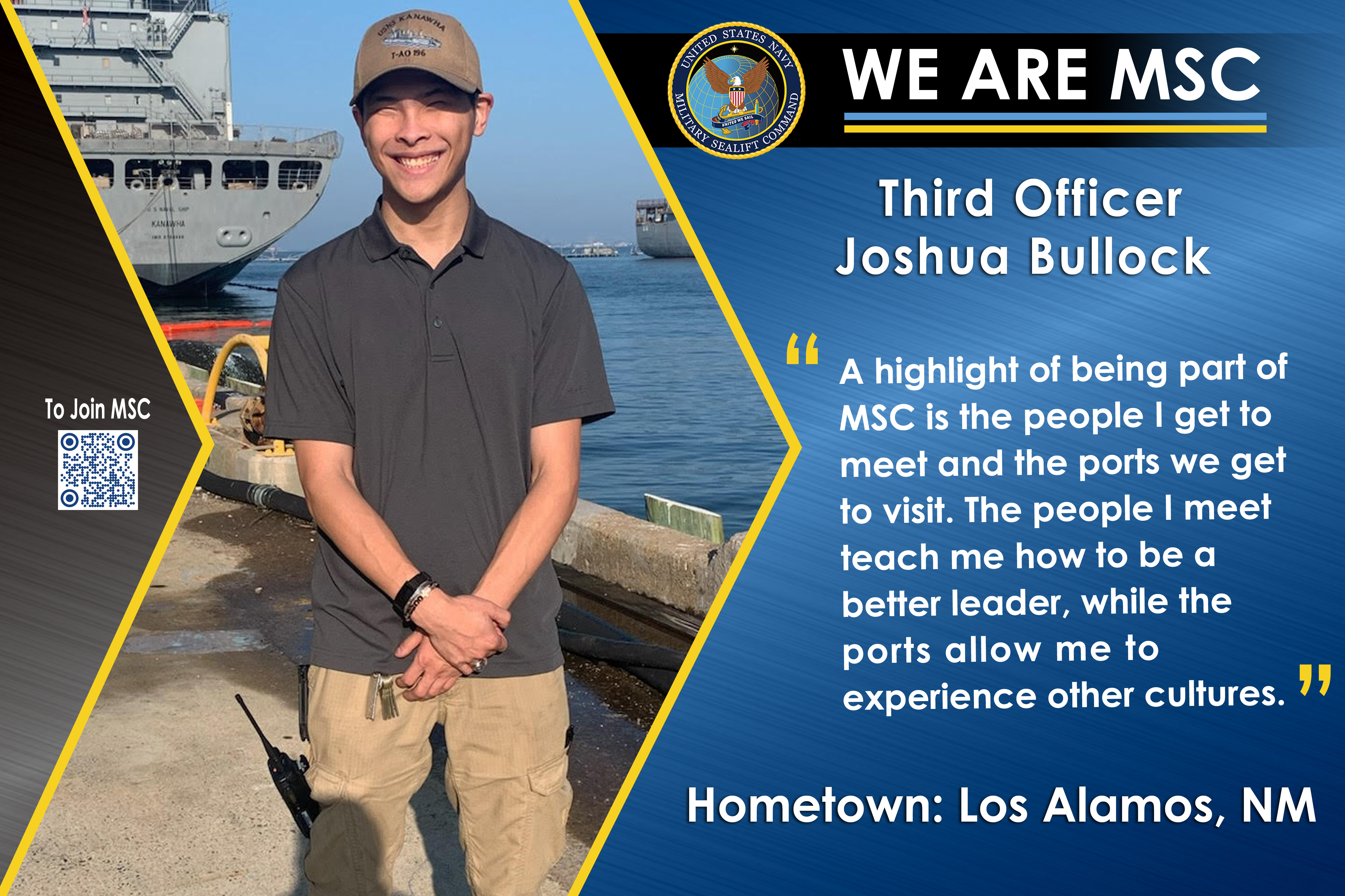 We Are MSC: Third Officer Joshua Bullock