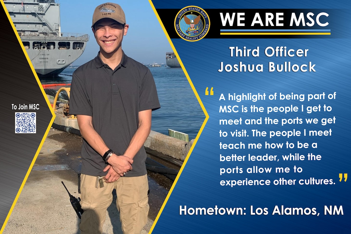 We Are MSC: Third Officer Joshua Bullock
