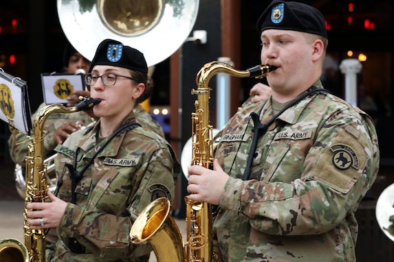 Army Reserve Band performs at the Grand Ole Opry