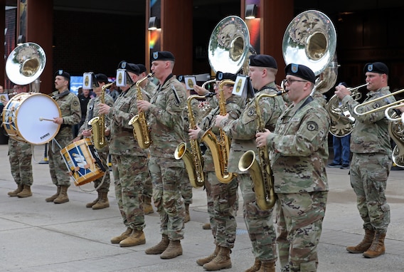Army Reserve Band performs at the Grand Ole Opry