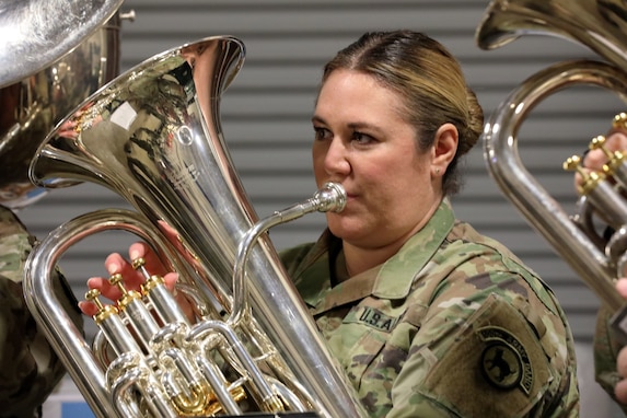 Army Reserve Band performs at the Grand Ole Opry