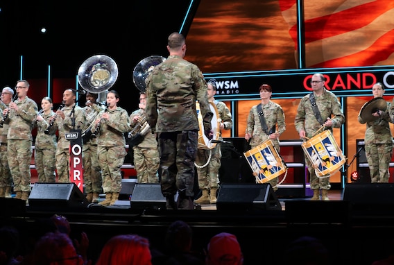 Army Reserve Band performs at the Grand Ole Opry