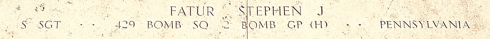 Staff Sgt. Stephen J. Fatur