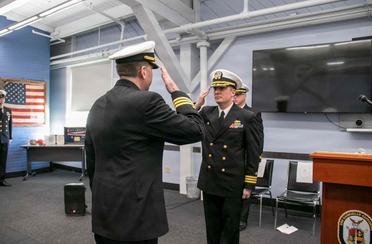 USS Gabrielle Giffords (LCS 10) Conducts Change of Command