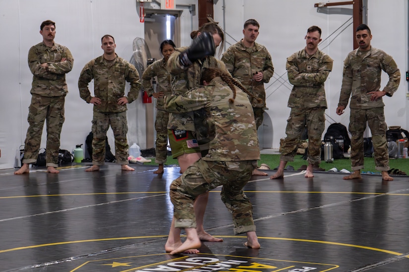 The Pennsylvania National Guard Army Basic Combatives Course conducted at Fort Indiantown Gap, Pennsylvania, Feb. 16-20, 2026, saw increased levels of participation, as well as a noticeable increase in attendance from female Soldiers. (U.S. Army National Guard photo by Sgt. Kayden Bedwell)