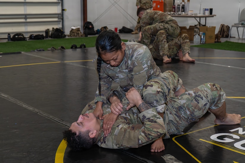 The Pennsylvania National Guard Army Basic Combatives Course conducted at Fort Indiantown Gap, Pennsylvania, Feb. 16-20, 2026, saw increased levels of participation, as well as a noticeable increase in attendance from female Soldiers. (U.S. Army National Guard photo by Sgt. Kayden Bedwell)