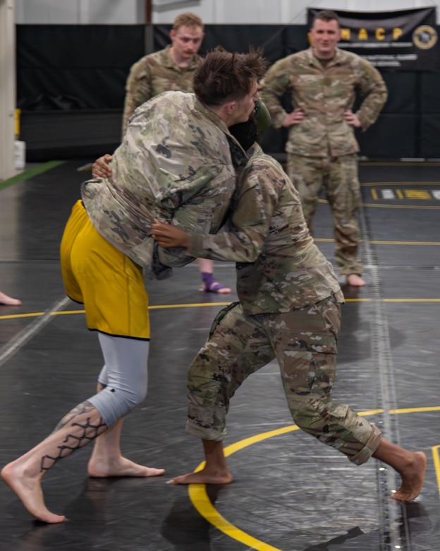 The Pennsylvania National Guard Army Basic Combatives Course conducted at Fort Indiantown Gap, Pennsylvania, Feb. 16-20, 2026, saw increased levels of participation, as well as a noticeable increase in attendance from female Soldiers. (U.S. Army National Guard photo by Sgt. Kayden Bedwell)