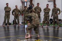 The Pennsylvania National Guard Army Basic Combatives Course conducted at Fort Indiantown Gap, Pennsylvania, Feb. 16-20, 2026, saw increased levels of participation, as well as a noticeable increase in attendance from female Soldiers. (U.S. Army National Guard photo by Sgt. Kayden Bedwell)