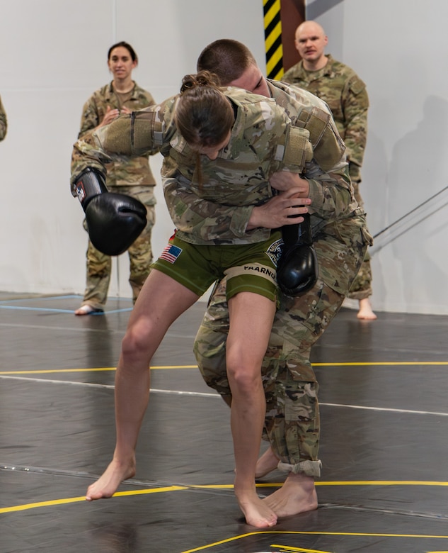 The Pennsylvania National Guard Army Basic Combatives Course conducted at Fort Indiantown Gap, Pennsylvania, Feb. 16-20, 2026, saw increased levels of participation, as well as a noticeable increase in attendance from female Soldiers. (U.S. Army National Guard photo by Sgt. Kayden Bedwell)