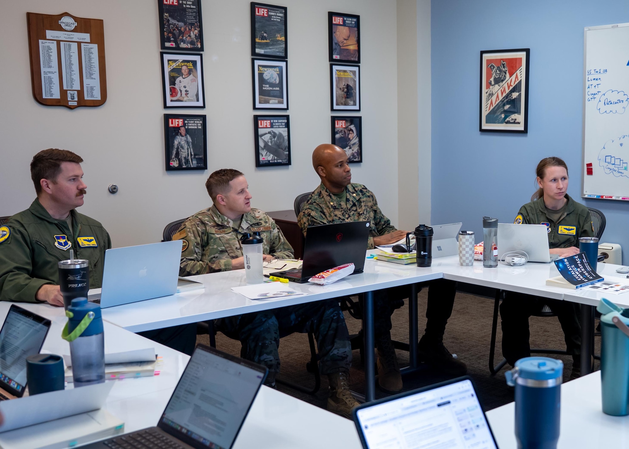 U.S. Marine Corps Maj. Cory Walker, School of Advanced Air and Space Studies student, poses for a photo at Maxwell Air Force Base, Alabama, Feb. 10, 2026.