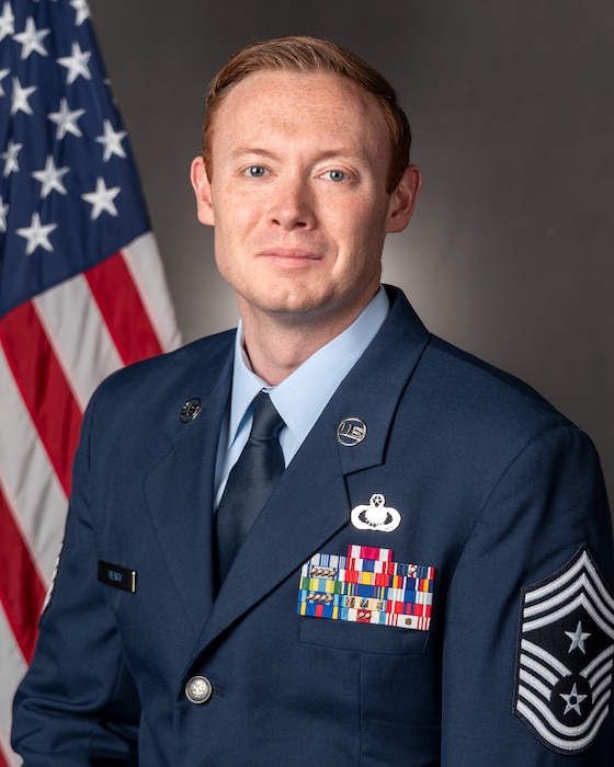 Airman posing for portrait.