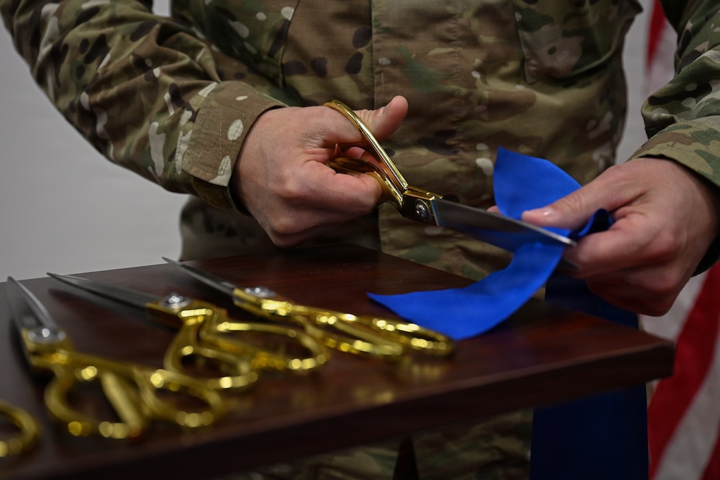 Ribbon-cutting ceremony for operations center.