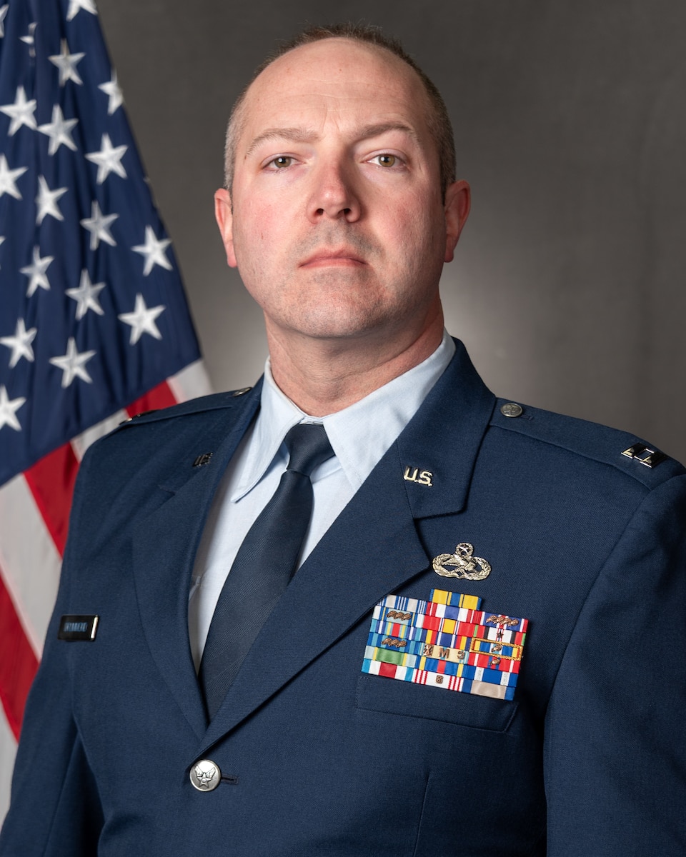 Airman posing for portrait.
