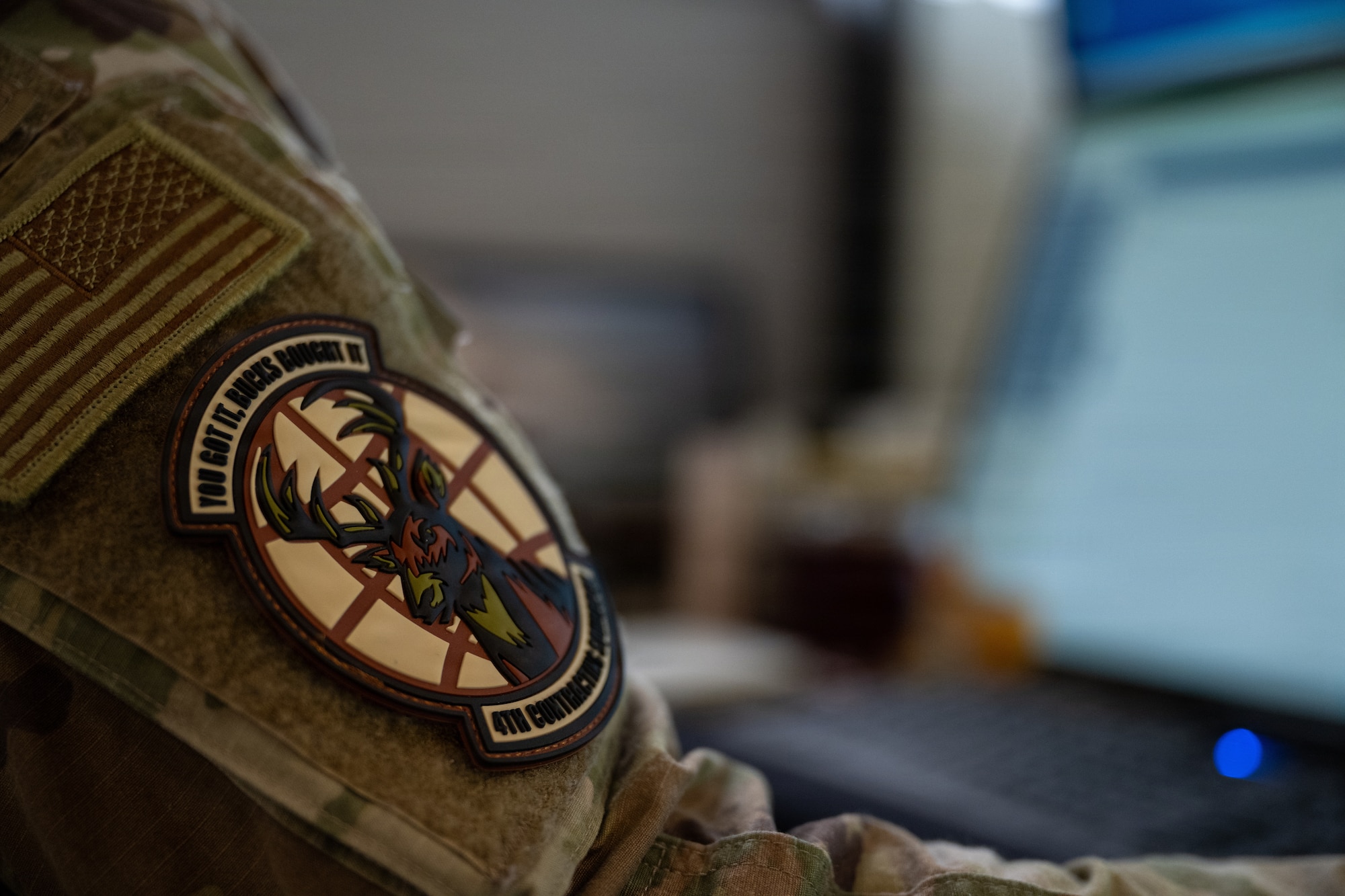 U.S. Air Force Staff Sgt. Alison Gandulla, 4th Contracting Squadron contract specialist, views the Federal Acquisition Regulations site on her monitor at Seymour Johnson Air Force Base, North Carolina, Feb 12, 2026. Gandulla secures necessary contracts with off-base businesses, ensuring the wing has the necessary resources to stay mission-ready at all times. (U.S. Air Force photo by Airman 1st Class Rebecca Tierney)