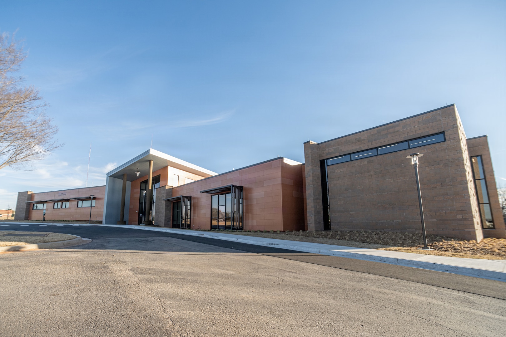 Oklahoma National Guard leadership held a ribbon-cutting ceremony, Thursday, Feb. 19, 2026, for the Oklahoma National Guard Wellness Center, a nearly 35,000-square-foot facility at the Oklahoma City Military Complex in Oklahoma City. Amenities within the wellness center include a fully equipped workout space for resistance training and agility, indoor and outdoor meditation spaces, a chapel, conference rooms, classroom spaces, and a teaching kitchen. The facility also houses OKNG programs and services, including Behavioral Health, Chaplain, Equal Employment Opportunity, Family Programs, Holistic Health and Fitness (H2F), Integrated Primary Prevention, Resilience, Suicide Prevention, Substance Abuse Prevention and Risk Reduction, and Sexual Assault Prevention and Response. (Oklahoma National Guard photo by Anthony Jones)