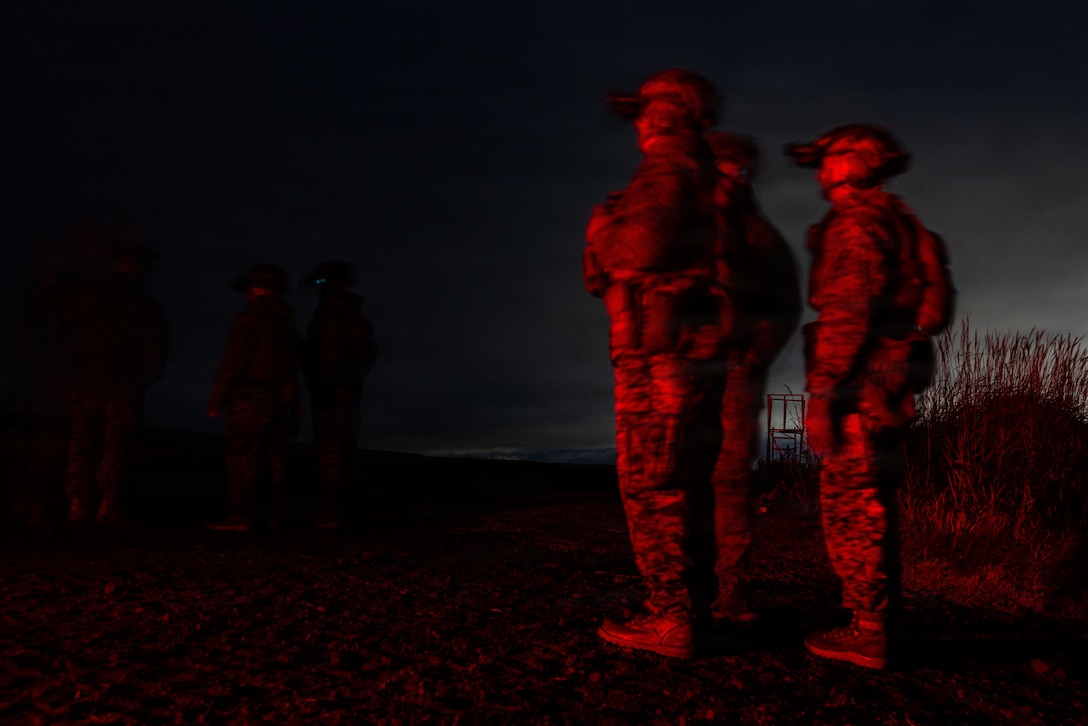 U.S. Marines with 12th Littoral Combat Team, 12th Marine Littoral Regiment, 3rd Marine Division, prepare to execute a night live-fire range during Artillery Relocation Training Program 25.3 at the Combined Arms Training Center, Camp Fuji, Japan, Nov. 25, 2025. ARTP, established by the 1997 Special Action Committee in Okinawa, relocates live-fire artillery training from Okinawa to mainland Japan to maintain readiness and stabilize U.S. Forces’ basing, enhancing regional security across Japan and the Indo-Pacific. This training boosts the capabilities and readiness of the Marine Corps’ only permanently forward-deployed artillery unit, enabling accurate indirect fire support. (U.S. Marine Corps photo by Cpl. Evelyn Doherty)