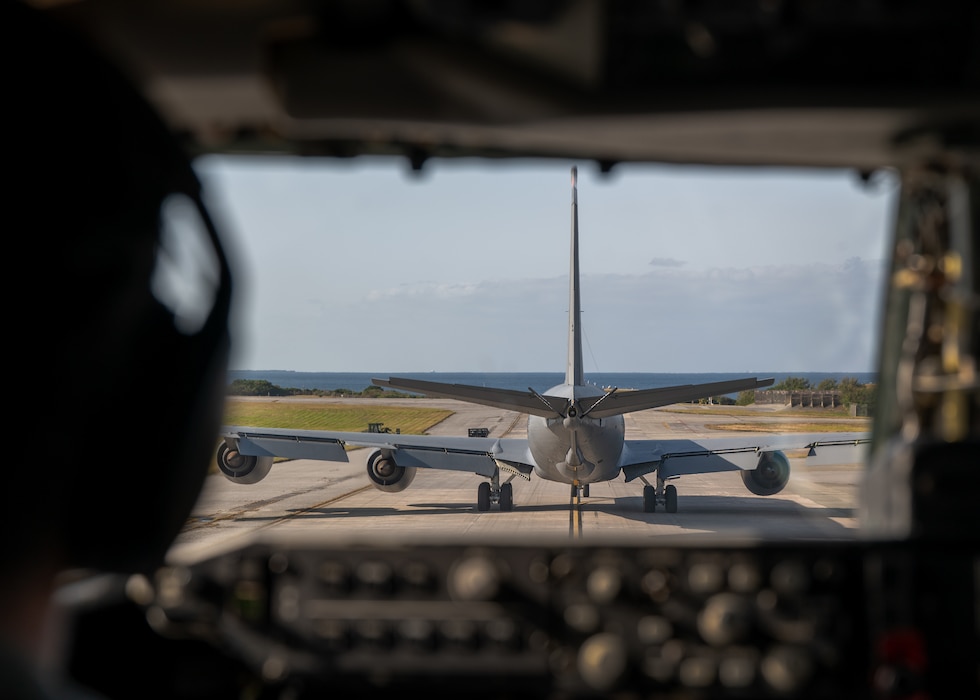 KC-135 sitting on flightline