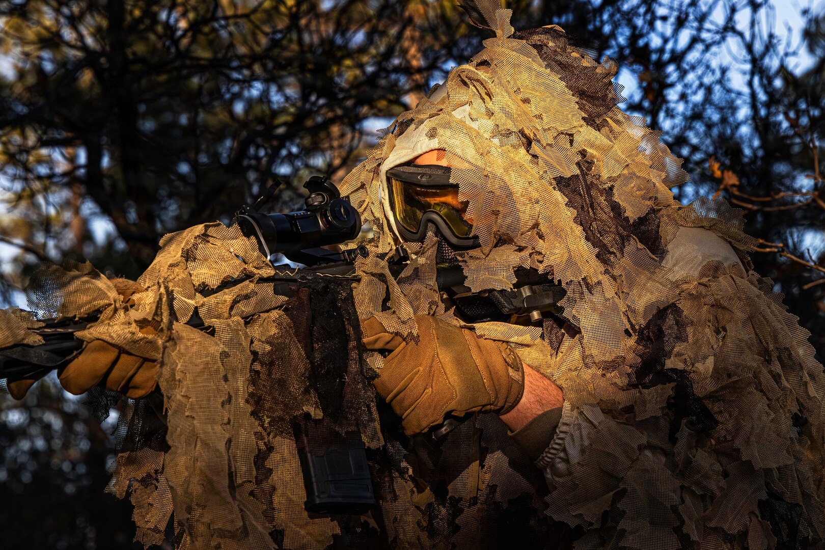 Cadet in camo