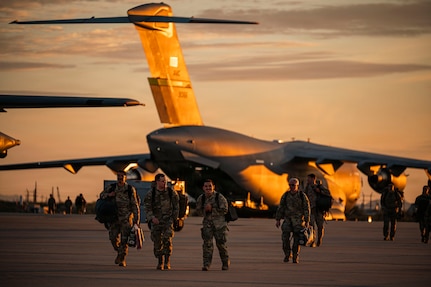 Airman walking on flightline