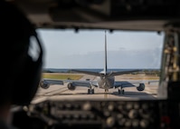 KC-135 sitting on flightline