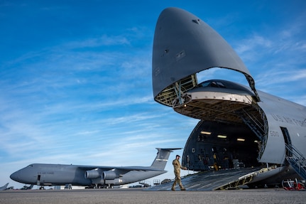 C-5 sitting on flightline