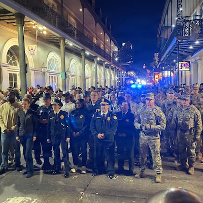 Louisiana Guard Supports Law Enforcement Partners During Mardi Gras