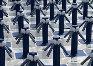Antennas attached to at a commercial radar facility in Pearce, Arizona, Feb. 17, 2026. U.S. Space Forces Southern Guardians visited the site to evaluate commercially available radar capabilities and discuss potential opportunities for increased access to space-related data. (U.S. Air Force photo by Staff Sgt. Abbey Rieves)