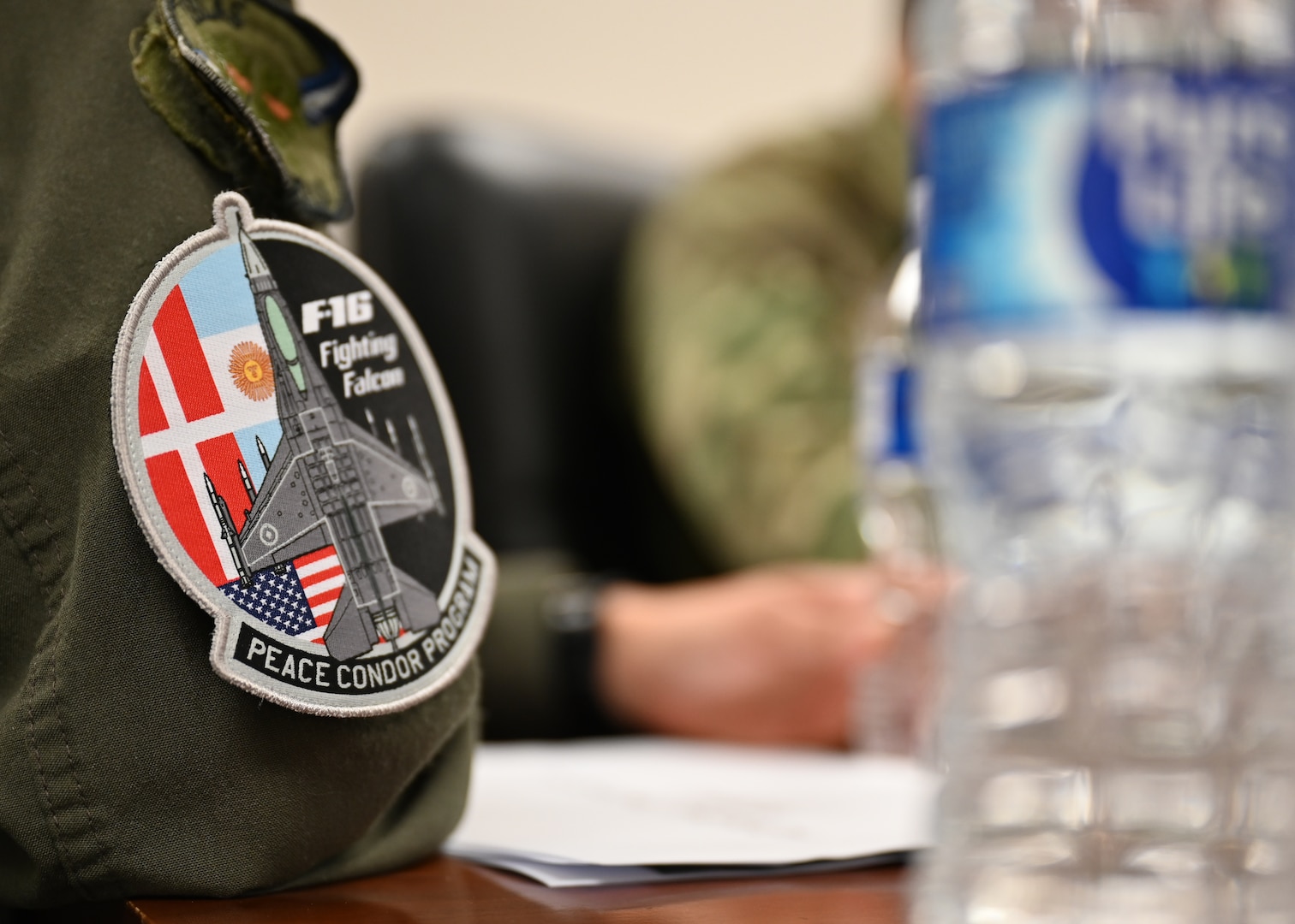 Air Forces Southern hosted representatives of the Argentine air force (FAA) to provide a knowledge exchange for FAA’s Peace Condor Program, Jan. 6, 2026, at Davis-Monthan Air Force Base, Arizona. The Peace Condor Program supports the integration of its six newly acquired F-16 Fighting Falcon aircraft, received in late 2025. (U.S. Air Force photo by Staff Sgt. Abbey Rieves)