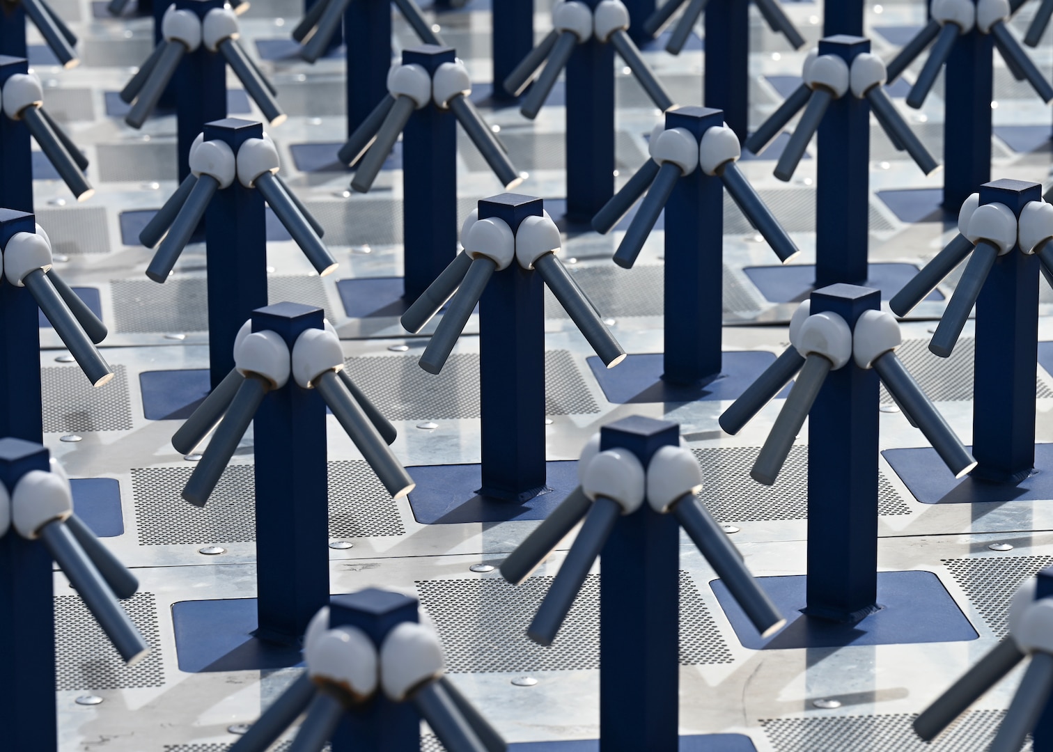 Antennas attached to at a commercial radar facility in Pearce, Arizona, Feb. 17, 2026. U.S. Space Forces Southern Guardians visited the site to evaluate commercially available radar capabilities and discuss potential opportunities for increased access to space-related data. (U.S. Air Force photo by Staff Sgt. Abbey Rieves)