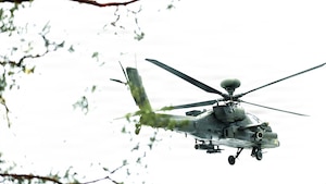 Apache Helicopter Provides Combat Air Support During Combined Resolve