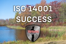 Photo of depot property with ISO 14001:2015 logo ontop