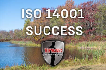 Photo of depot property with ISO 14001:2015 logo ontop