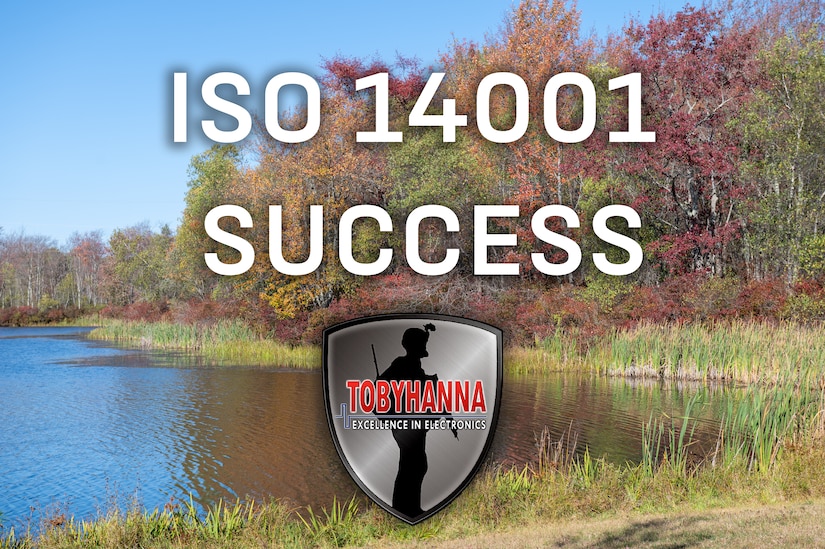 Photo of depot property with ISO 14001:2015 logo ontop