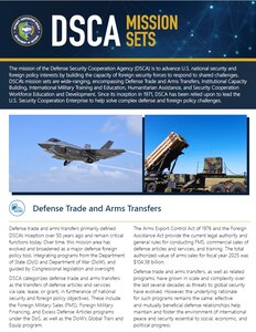 Screenshot of the DSCA Mission Sets document.