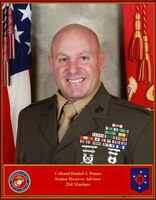 Colonel Daniel J. Pozo, Senior Reserve Advisor, 23D Marine Regiment