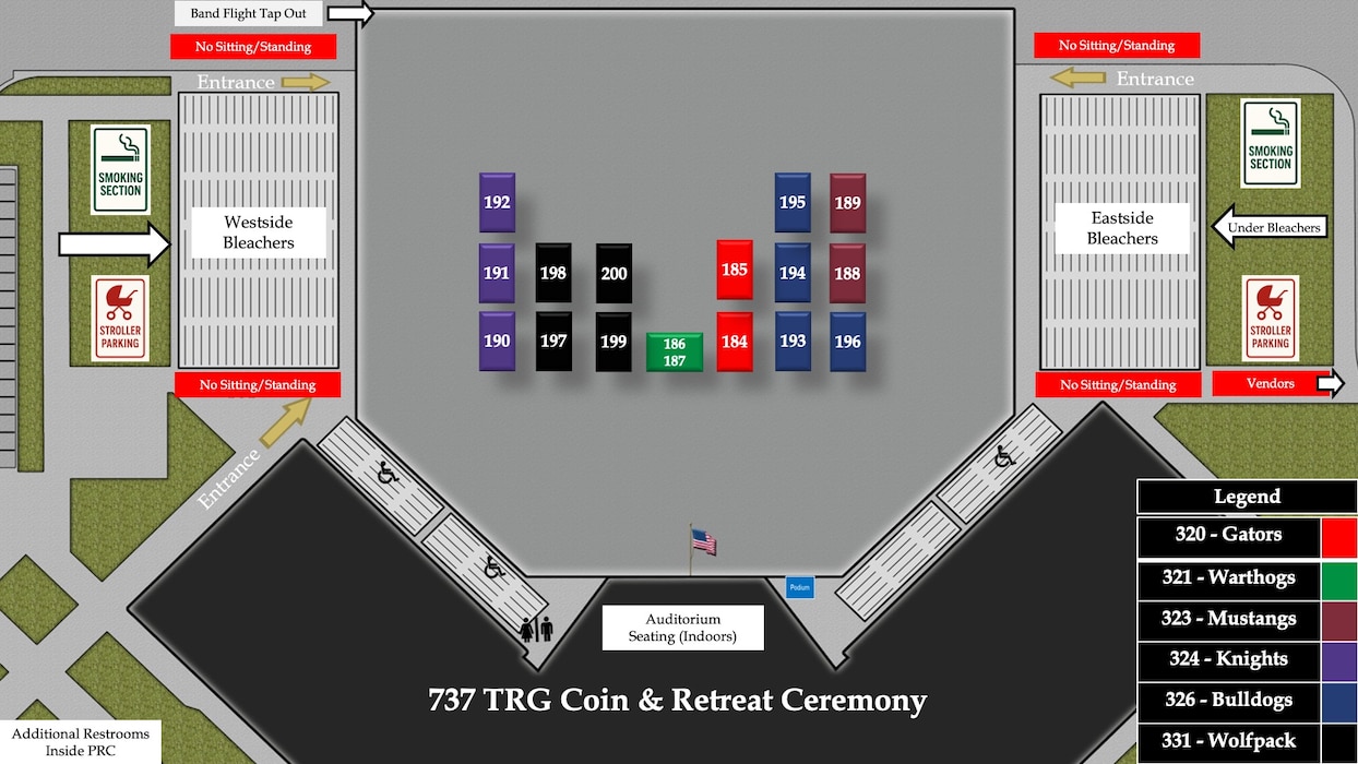 Flights 184-200 BMT Coin Ceremony Line Up Graphic