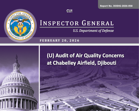 Audit of Air Quality Concerns at Chabelley Airfield, Djibouti (Report No. DODIG 2026 058)
