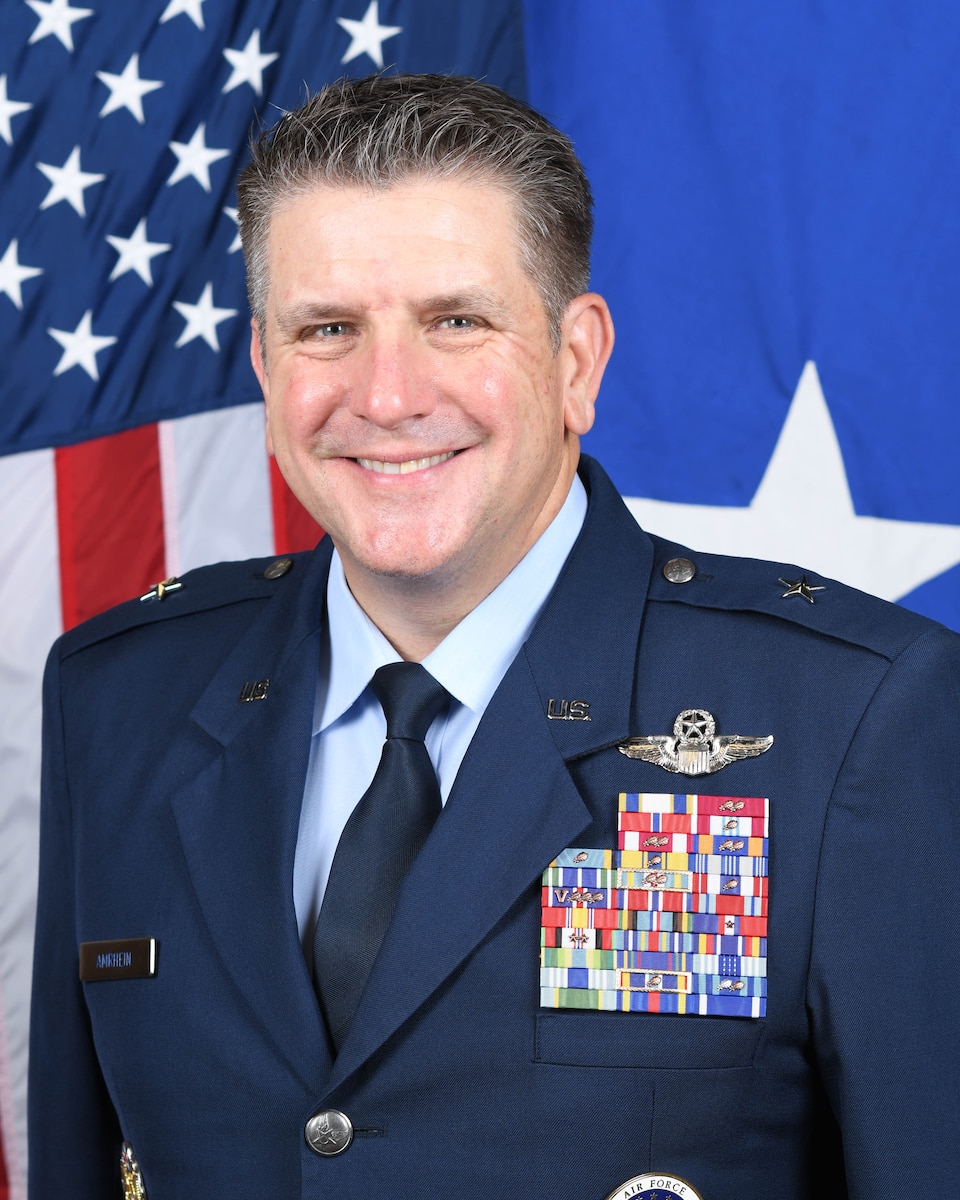 This is the official portrait of Brig. Gen. Christopher Amrhein.