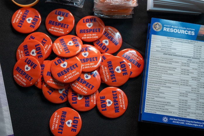 Informational resources on teenage dating lay on a table.