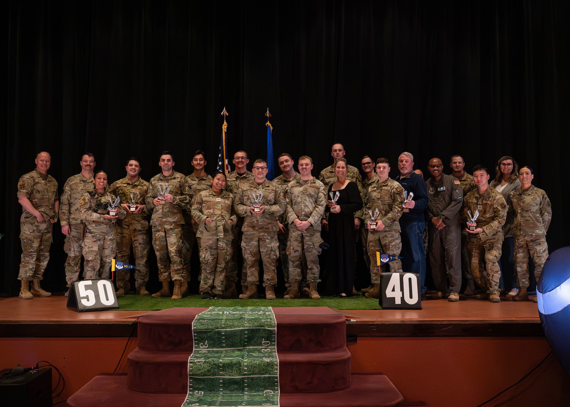 The awards recognized Airmen and civilians for outstanding performance, professionalism, and contributions to mission success across the installation. (U.S. Air Force photo by Staff Sgt. Michael A. Richmond)