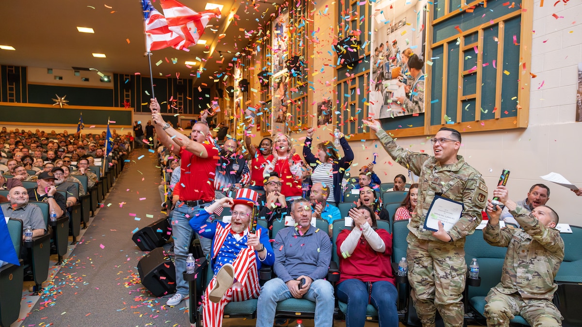 celebration with confetti